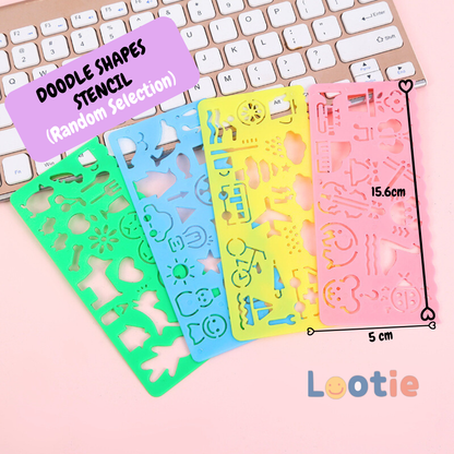 Doodle Shapes Stencil
