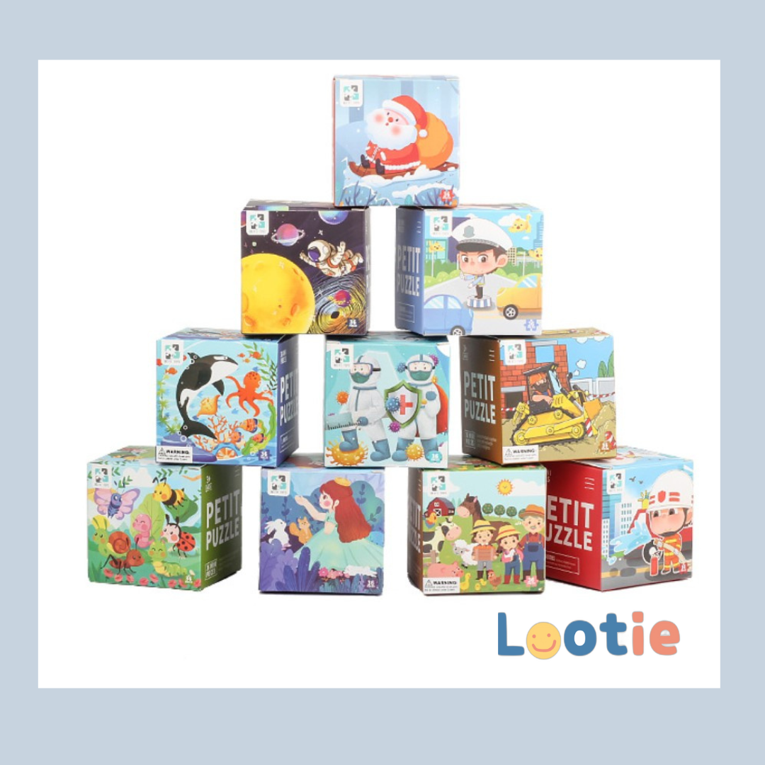 Mini jigsaw puzzle birthday party favour for loot bags, classrooms, and party events