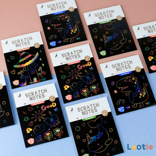 Kid’s scratch art pad – creative party favor and activity for children, perfect for birthdays and classrooms