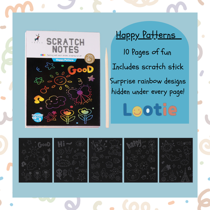 Kid’s scratch art pad – creative party favor and activity for children, perfect for birthdays and classrooms