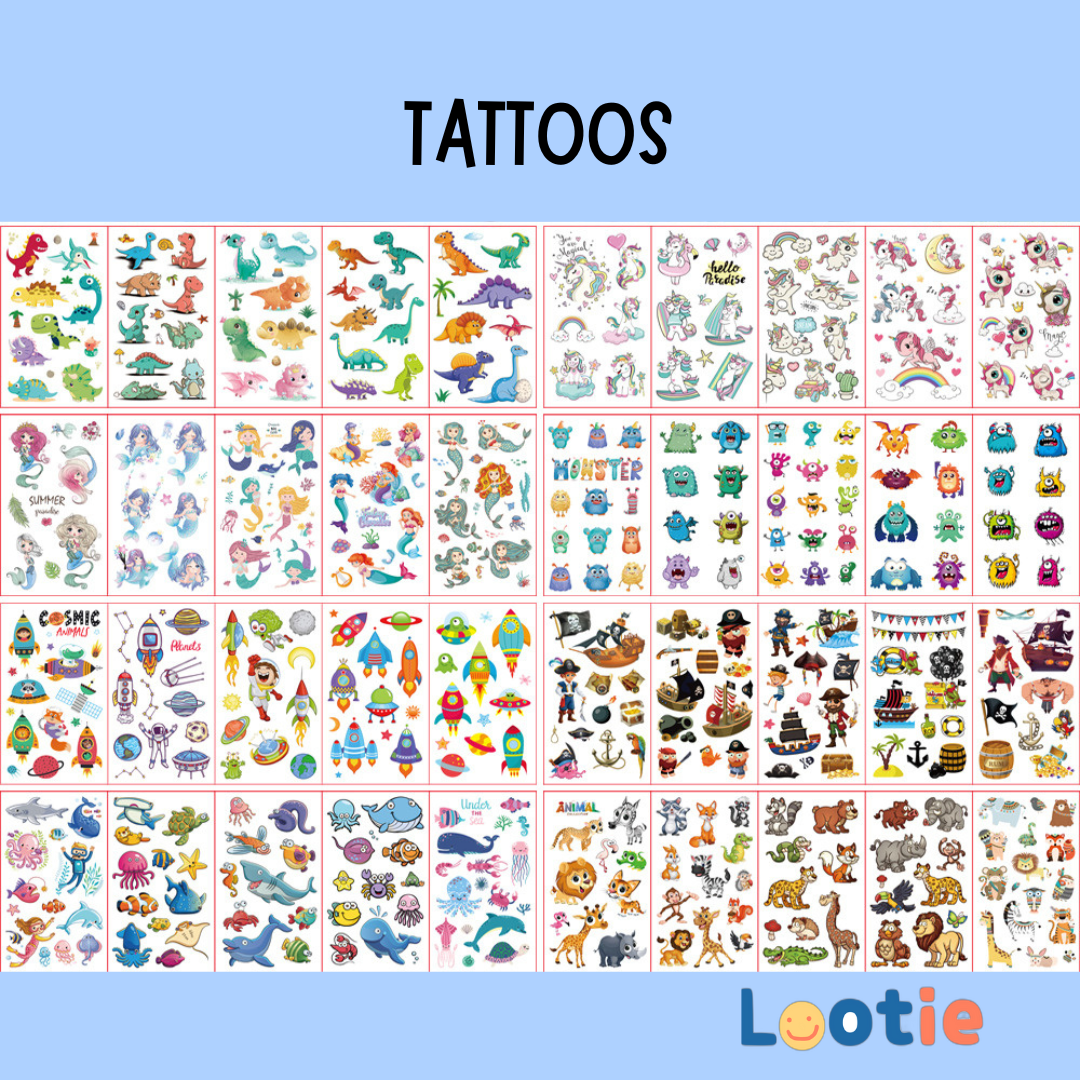 Kid's Tattoo Sheet (1 Sheet)